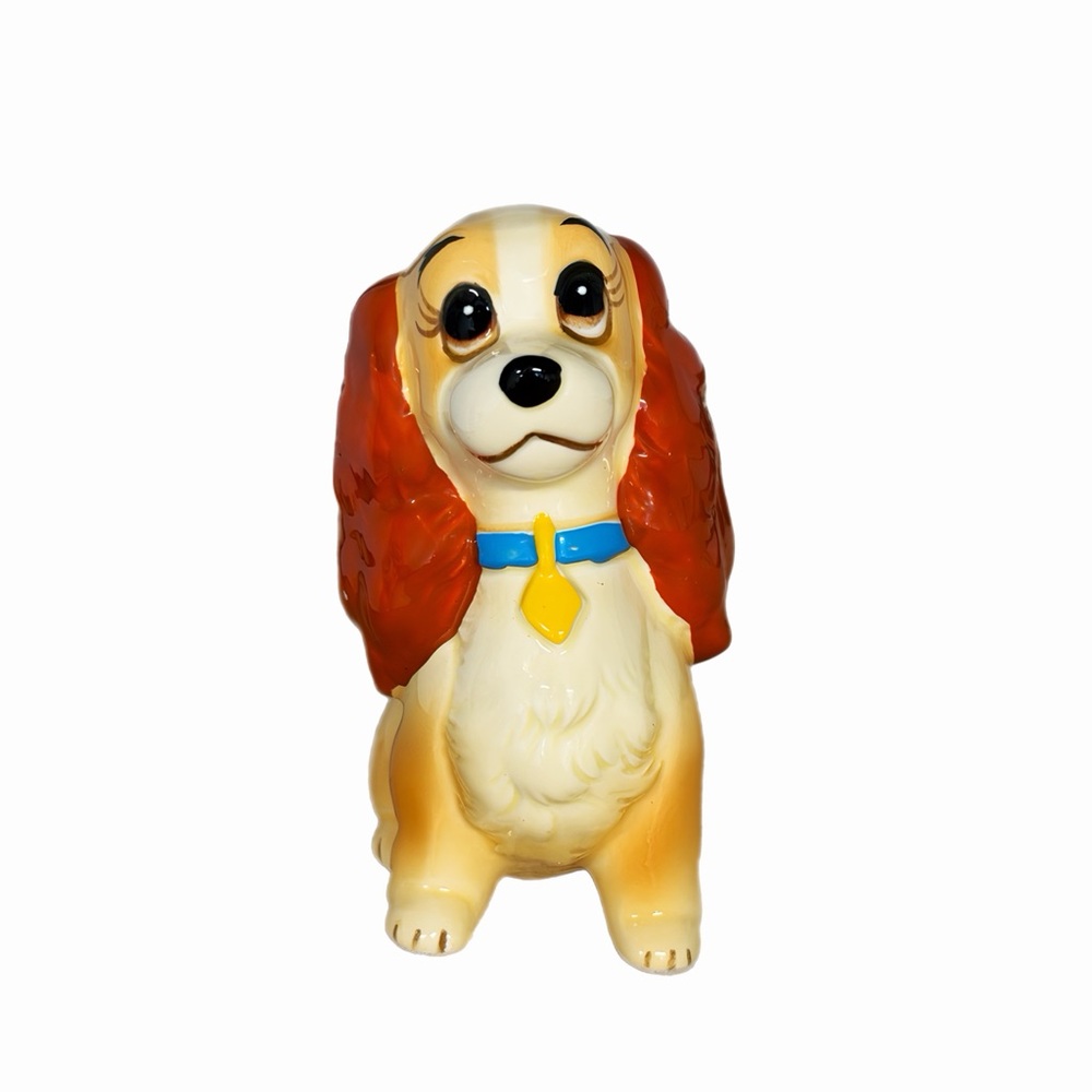 Disney Lady Figurine - Orange Ears and Blue Collar